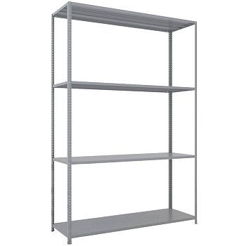 MS-200x150x50 NEW Металлический стеллаж ПРОМЕТ, 4 (Серый полуматовый (RAL 7038))
