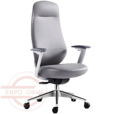 7220-1 Кресло для руководителя  Евро Офис, обивка иск. кожа (Серый MT92-2)