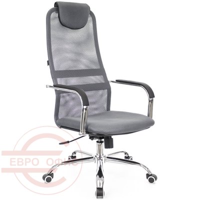EP-708 TM Кресло для руководителя  EVERPROF, обивка сетка / ткань (Серый)