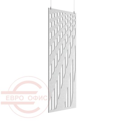 ACO-C-16 Акустическая перегородка 800х9х2400 мм. Параллелограмм Евро Офис (Серый (AC-03))