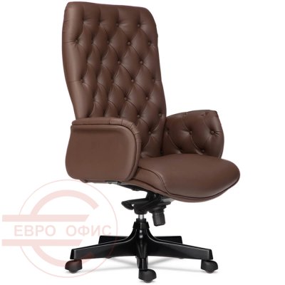 Президент D100 Кресло для руководителя  UNITAL, обивка кожа (Коричневый)