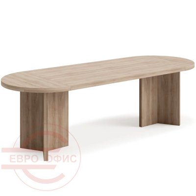 Conference table 250x90 Стол переговоров 250x90 Profoffice Лава / Lava (Гавана, серый глянец)