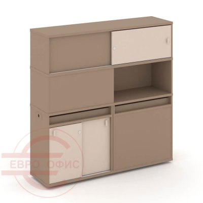 ES.NB.2V-32 Набор №32. Тумба двойная+высокая надставка RIVA Estetica (Латте/Капучино)