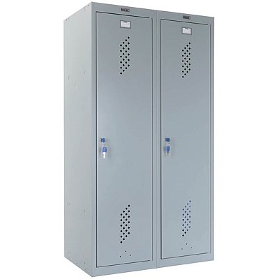 ML-21-60 (1500) Шкаф для раздевалок усиленный ПРОМЕТ, ключевой (Серый полуматовый (RAL 7038))