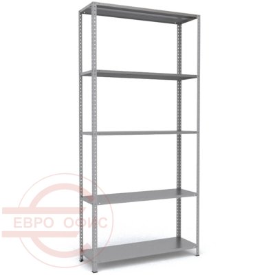 MS-255x120x40 Металлический стеллаж ПРОМЕТ, 5 (Серый полуматовый (RAL 7038))