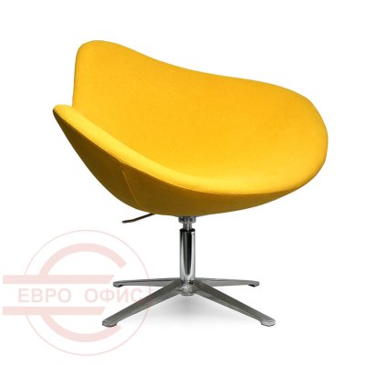 VIP039 Кресло лаунж  Евро Офис, обивка ткань (Желтый)