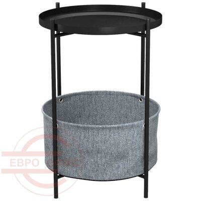 Берген Журнальный стол Мебелик (Рогожка 82 / 39 / Черный муар) Берген Журнальный стол Мебелик (Рогожка 82 / 39 / Черный муар)