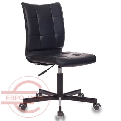 CH-330M Кресло для персонала  Бюрократ, обивка экокожа (Чёрный)