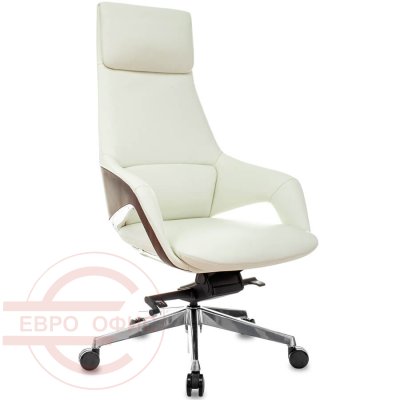 _DAO-2 Кресло для руководителя  Бюрократ, обивка кожа (Белый (BEIGE))
