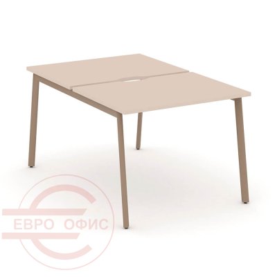 ES.D.RS-2.1-VP Рабочая станция на 2 места RIVA Estetica (Капучино/Металл Латте)