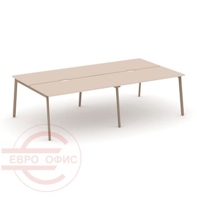 ES.D.RS-4.3-VP Рабочая станция на 4 места RIVA Estetica (Капучино/Металл Латте)