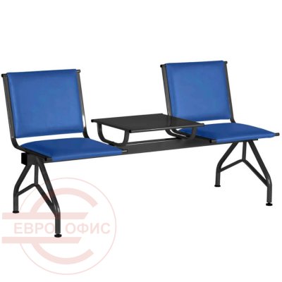 ТУРНЕ СМ 89-03 Многоместная секция  COMFORUM, обивка экокожа (Синий)
