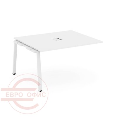 SN-6A.NSPRG-032 Проходной наборный элемент переговорного стола RIVA Style Project (Белый/Металл Белый)