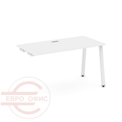 SN-6A.OPRS-002 Стол приставной к опорным элементам RIVA Style Project (Белый/Металл Белый)