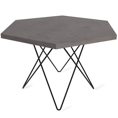 HT-TU37/ТТ20 70 Журнальный стол Sheffilton (Черный муар / бетон чикаго темно-серый)
