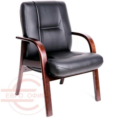 BONN BD Кресло для переговорной Мирэй Групп, обивка кожа (Чёрный)