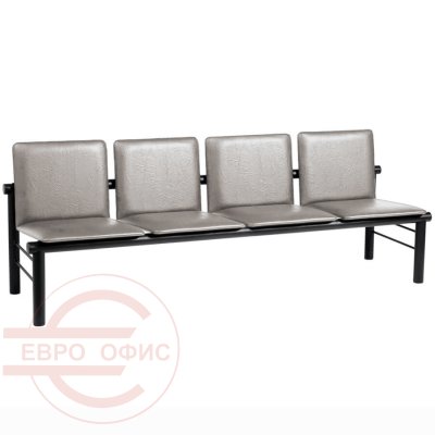 ТЕРРА М СМ 109М-04 Многоместная секция  COMFORUM, обивка экокожа (Серый К-03)