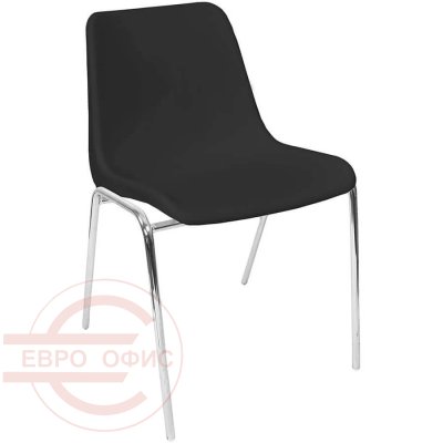 Vicenza 4 Стул для посетителя  Евро Офис, обивка пластик (Чёрный)