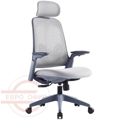 7217A-3 Кресло для руководителя  Евро Офис, обивка ткань (Серый MT05-2 + MТ02-2) 7217A-3 Кресло для руководителя  Евро Офис, обивка ткань (Серый MT05-2 + MТ02-2)