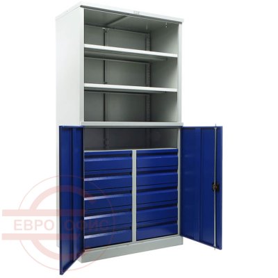 TC-1995/2-1020010 Шкаф инструментальный лёгкий ТС ПРОМЕТ (Корпус (RAL 7038), дверь ящика (RAL 5002).)