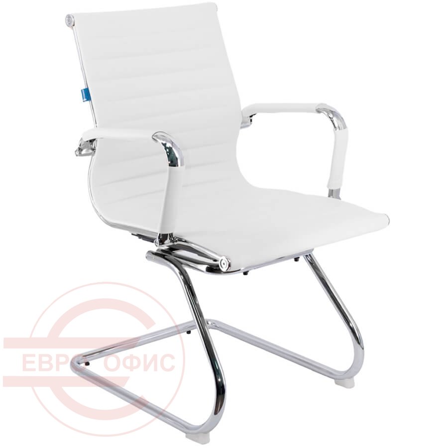 LEO CF PU Кресло для посетителя EVERPROF, обивка иск. кожа (Белый)