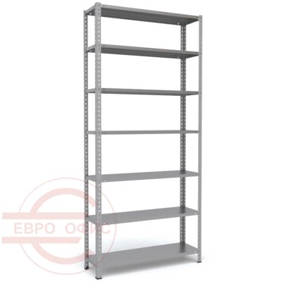 MS-220x100x30 Металлический стеллаж ПРОМЕТ, 7 (Серый полуматовый (RAL 7038))