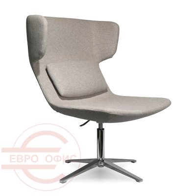 VIP043 Кресло лаунж  Евро Офис, обивка ткань (Серый)
