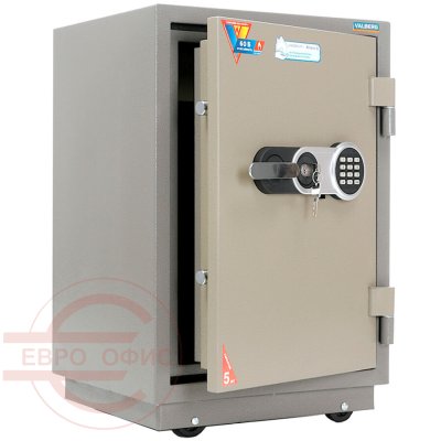 FRS-73.T-EL Огнестойкий сейф VALBERG, электронный кодовый + ключевой (Молотковая эмаль - коричневая)