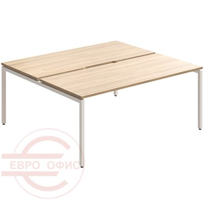 RP-2.2(x2)+F-50 Стол на металлокаркасе Мебель Стиль Rio Project (Швейцарский вяз MS)