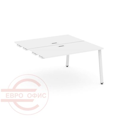 SN-6A.DPRS-002 Стол приставка к опорным элементам RIVA Стайл Проджект (Белый/Металл Белый)