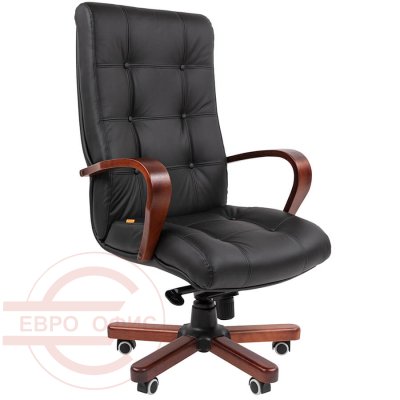 424 WD Кресло для руководителя  Chairman, обивка кожа (Чёрный) 424 WD Кресло для руководителя  Chairman, обивка кожа (Чёрный)