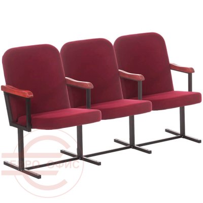 РИМ 1 Театральное кресло COMFORUM, обивка ткань (Бордовый)