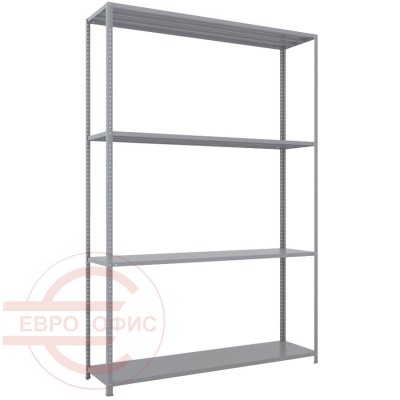 MS-220x150x40 NEW Металлический стеллаж ПРОМЕТ, 4 (Серый полуматовый (RAL 7038))