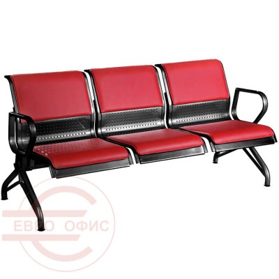 ВОЯЖ 2П МС2/1-03 Многоместная секция  COMFORUM, обивка экокожа (Красный)