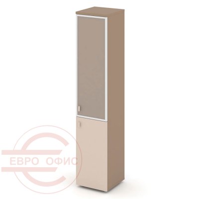 ES.SU-1.2R (R) U Шкаф высокий узкий правый RIVA Estetica (Латте/Купучино/Лакобель umbra)