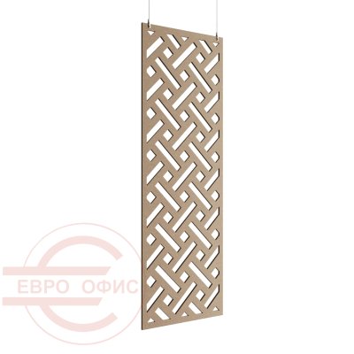 ACO-C-1 Акустическая перегородка 800х9х2400 мм. Квадраты Евро Офис (Бежевый (AC-02))